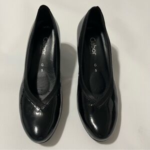 Black Patent Leather Gabor shoes for women UK 5 US 7.5